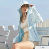 ブルー | つば付きラッシュガードパーカー◆ラッシュガード パーカー 日焼け対策 | CITRINE Chakra