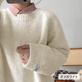 オフホワイト | ラグランゆったりニット◆ニット オーバーサイズ 冬服 | CITRINE Chakra
