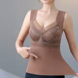 保温インナー◆カップ付きタンクトップ ピーチ起毛 インナー | CITRINE Chakra | 詳細画像16 