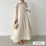 コットンシャツワンピース◆綿100% シャツワンピース フレンチスリーブ | CITRINE Chakra | 詳細画像9