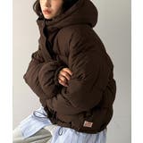 ダークブラウン | フェイクダウン フードブルゾン | Classical Elf