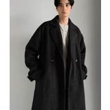 ブラック | 「余裕を魅せる。」フェイクウールロングチェスターコート Fake Wool | Classical Elf Men