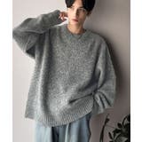 チャコール | 「深みのある大人に。」クルーネックミックスカラー糸ニット Crew neck | Classical Elf Men