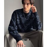 【classical origin】視線を奪う、ジャガード花柄ニット Jacqu… | Classical Elf Men | 詳細画像6 