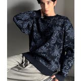 【classical origin】視線を奪う、ジャガード花柄ニット Jacqu… | Classical Elf Men | 詳細画像7 