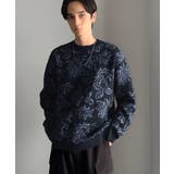 【classical origin】視線を奪う、ジャガード花柄ニット Jacqu… | Classical Elf Men | 詳細画像9 