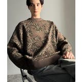 【classical origin】視線を奪う、ジャガード花柄ニット Jacqu… | Classical Elf Men | 詳細画像14 