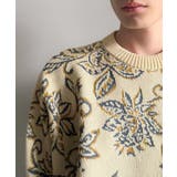 【classical origin】視線を奪う、ジャガード花柄ニット Jacqu… | Classical Elf Men | 詳細画像23 