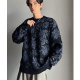 【classical origin】視線を奪う、ジャガード花柄ニット Jacqu… | Classical Elf Men | 詳細画像5 