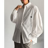 オフホワイト | 【Classical Origin】ゆとりを着る。ネーム付き胸ポケットビッグシャ… | Classical Elf Men