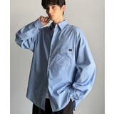 ブルー | 【Classical Origin】ゆとりを着る。ネーム付き胸ポケットビッグシャ… | Classical Elf Men