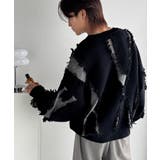 「着るだけで、印象派」。フリンジデザイン配色オーバーサイズニット Fringe | Classical Elf Men | 詳細画像12