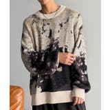 ニュアンス柄Wジャガードシャギーニット Nuanced Pattern | Classical Elf Men | 詳細画像10