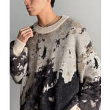 ニュアンス柄Wジャガードシャギーニット Nuanced Pattern | Classical Elf Men | 詳細画像11