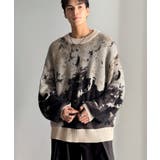 ニュアンス柄Wジャガードシャギーニット Nuanced Pattern | Classical Elf Men | 詳細画像18