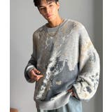 ニュアンス柄Wジャガードシャギーニット Nuanced Pattern | Classical Elf Men | 詳細画像2