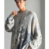 ニュアンス柄Wジャガードシャギーニット Nuanced Pattern | Classical Elf Men | 詳細画像4