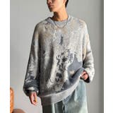 ニュアンス柄Wジャガードシャギーニット Nuanced Pattern | Classical Elf Men | 詳細画像5