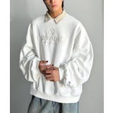 刺繍カレッジロゴ裏起毛スウェット Embroidered College | Classical Elf Men | 詳細画像8