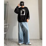 かすれボックス箔裏起毛スウェット Foil Printed | Classical Elf Men | 詳細画像9