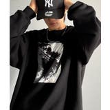 ブラック | かすれボックス箔裏起毛スウェット Foil Printed | Classical Elf Men