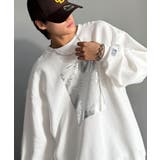 かすれボックス箔裏起毛スウェット Foil Printed | Classical Elf Men | 詳細画像1