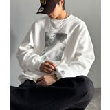 かすれボックス箔裏起毛スウェット Foil Printed | Classical Elf Men | 詳細画像4