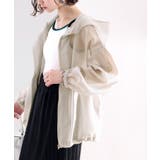 オフベージュ | シアーを開拓。ボリュームシルエットシアーフーディー | Classical Elf