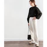 センタープレスが今っぽい。マニッシュなカットフレアパンツ。 | Classical Elf | 詳細画像10