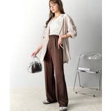 センタープレスが今っぽい。マニッシュなカットフレアパンツ。 | Classical Elf | 詳細画像24