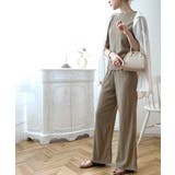 胸きゅん、褒められトップス。配色メロウ5分袖シャーリングトップス | Classical Elf  | 詳細画像11 