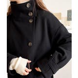 ロング丈が気分♪ニットモッサスタンドカラーロングコート | Classical Elf  | 詳細画像8 