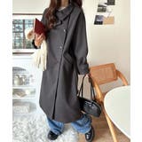 ロング丈が気分♪ニットモッサスタンドカラーロングコート | Classical Elf  | 詳細画像11 