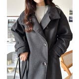 ロング丈が気分♪ニットモッサスタンドカラーロングコート | Classical Elf  | 詳細画像14 