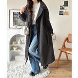 ロング丈が気分♪ニットモッサスタンドカラーロングコート | Classical Elf  | 詳細画像16 