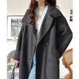 ロング丈が気分♪ニットモッサスタンドカラーロングコート | Classical Elf  | 詳細画像17 