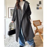 ロング丈が気分♪ニットモッサスタンドカラーロングコート | Classical Elf  | 詳細画像19 