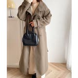 ロング丈が気分♪ニットモッサスタンドカラーロングコート | Classical Elf  | 詳細画像21 