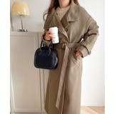 ロング丈が気分♪ニットモッサスタンドカラーロングコート | Classical Elf  | 詳細画像24 