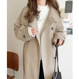 ロング丈が気分♪ニットモッサスタンドカラーロングコート | Classical Elf  | 詳細画像27 