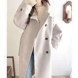 ロング丈が気分♪ニットモッサスタンドカラーロングコート | Classical Elf  | 詳細画像2 