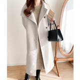 ロング丈が気分♪ニットモッサスタンドカラーロングコート | Classical Elf  | 詳細画像3 