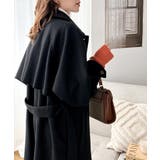 360度上品魅せ。2wayスタンドカラーボリュームスリーブニットモッサトレンチコ… | Classical Elf | 詳細画像6