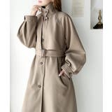 360度上品魅せ。2wayスタンドカラーボリュームスリーブニットモッサトレンチコ… | Classical Elf | 詳細画像28