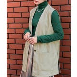 アイボリー | エレガントなモード感。フェイクレザーベスト | Classical Elf