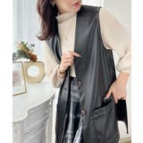 エレガントなモード感。フェイクレザーベスト | Classical Elf | 詳細画像4