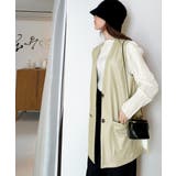 エレガントなモード感。フェイクレザーベスト | Classical Elf | 詳細画像11