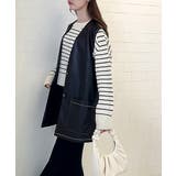 エレガントなモード感。フェイクレザーベスト | Classical Elf | 詳細画像5