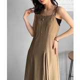 大人のエレガントテイスト。麻調ダブルストラップアシメキャミフレアワンピース | Classical Elf  | 詳細画像19 