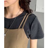 大人のエレガントテイスト。麻調ダブルストラップアシメキャミフレアワンピース | Classical Elf  | 詳細画像23 